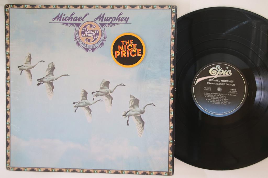 LP Record MICHAEL MURPHEY - Swans Against The Sun PE33851 EPIC 1975 US Folk Used