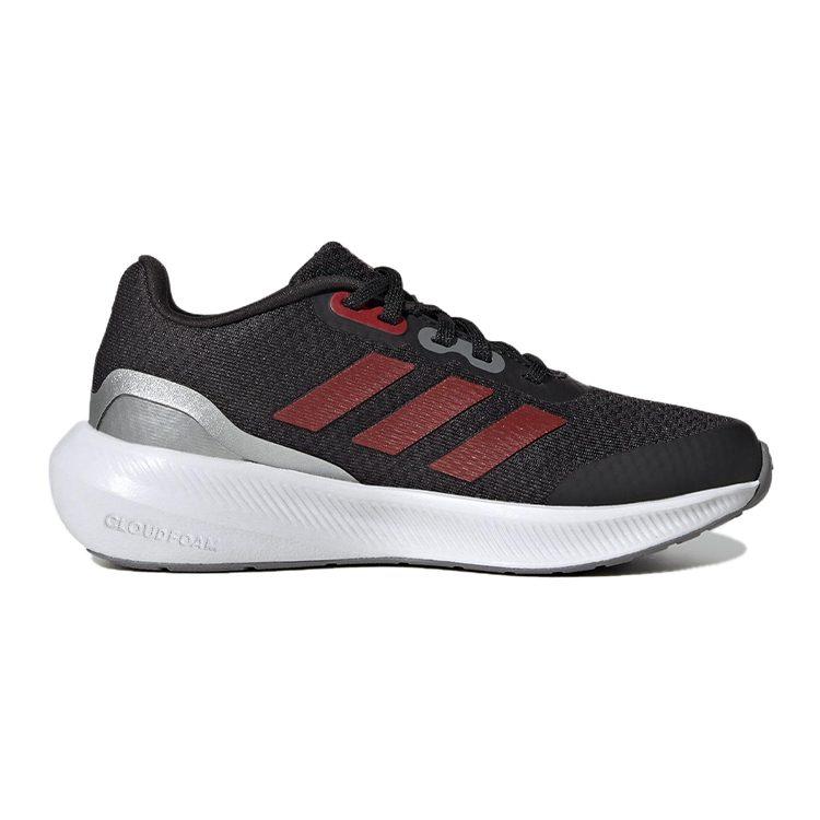adidas Runfalcon 3.0 Тканевые Нескользящие Нескользящие Низкие Детские Беговые Кроссовки Черно-Красные Детские IE7252