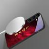 Великолепная Огненная Роза Подходит для Samsung Galaxy S26 Ultra S20 FE S21 S22+ S23 Plus S24 S25 Edge Магнетизм Стекло Чехол для Телефона