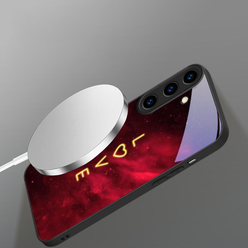 Великолепная Огненная Роза Подходит для Samsung Galaxy S26 Ultra S20 FE S21 S22+ S23 Plus S24 S25 Edge Магнетизм Стекло Чехол для Телефона