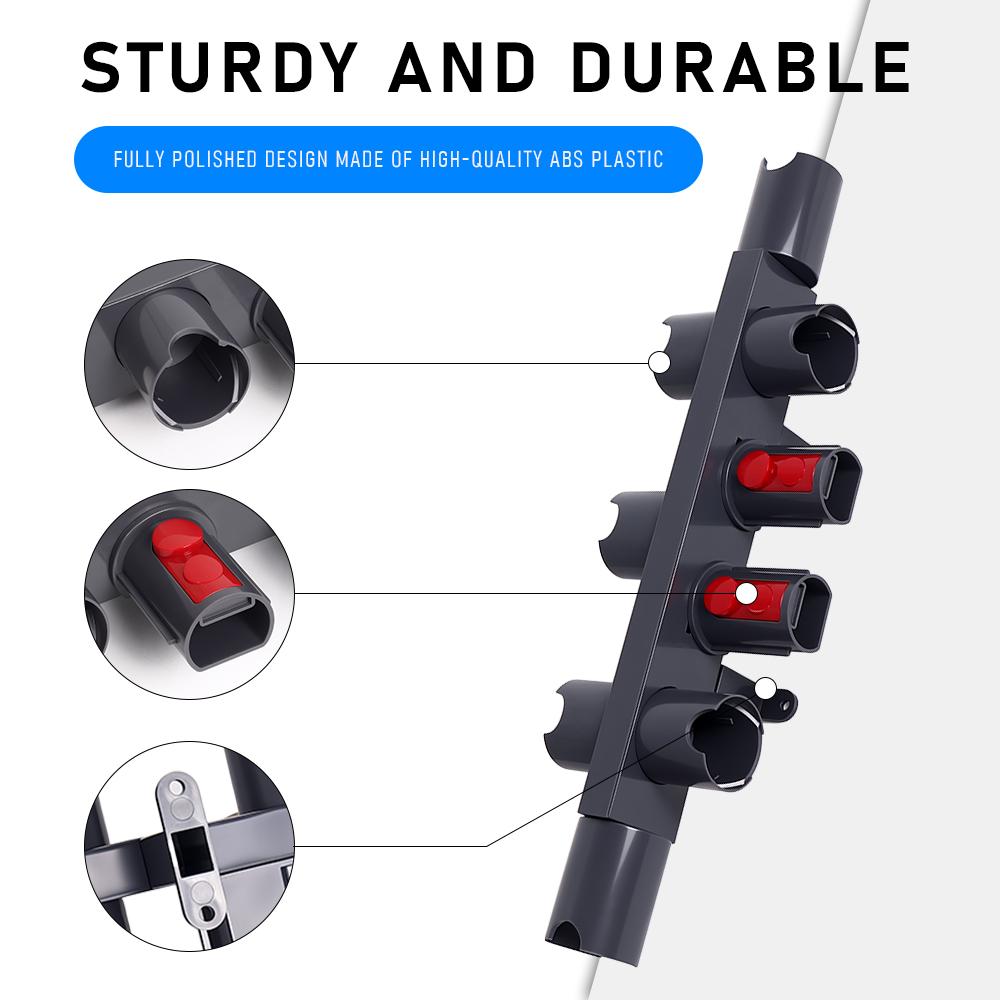 Аксессуары для кронштейна пылесоса для Dyson V7 V8 V10 V11 V15 Настенный держатель База Вешалка Инструмент для щетки Съемная полка для хранения