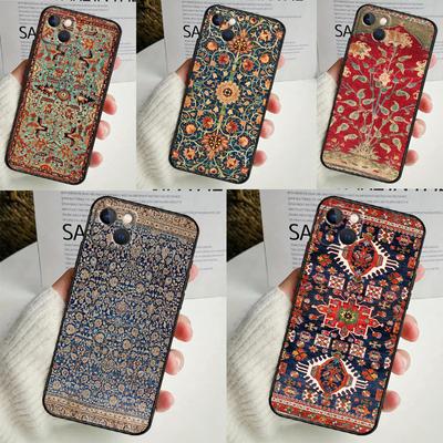 Чехол для телефона с персидским ковром и цветочным узором для iPhone 16 15 14 12 11 13 Pro Max 7 8 Plus X XR XS Max 13 12 Mini Cover