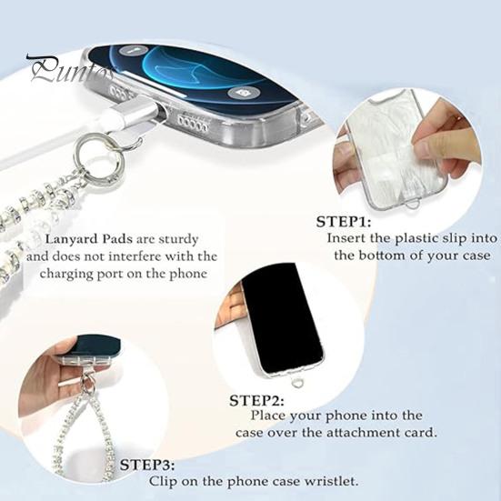 Mobile Phone Wrist Strap Beaded Faux Pearl Charm Anti-Theft Phone Lanyard Fashionable Hands-Free Bracelet Rhinestone Phone Strap