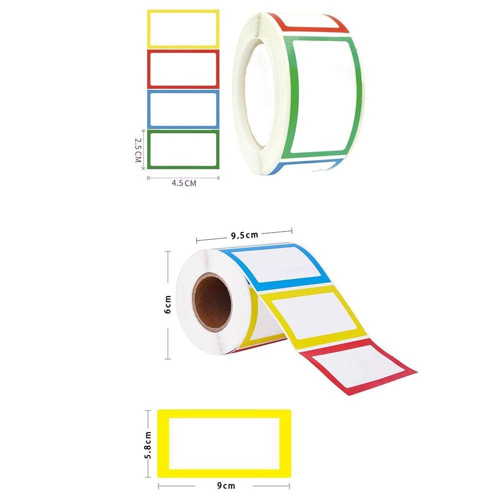 Colorful Name Tag Labels Sticker Category Labelling Sticker High Quality Labels Sticker