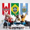 Swedish national team World Cup merchandise flags; 2026 World Cup qualifying teams; wall hanging tapestry; 70x130cm A1