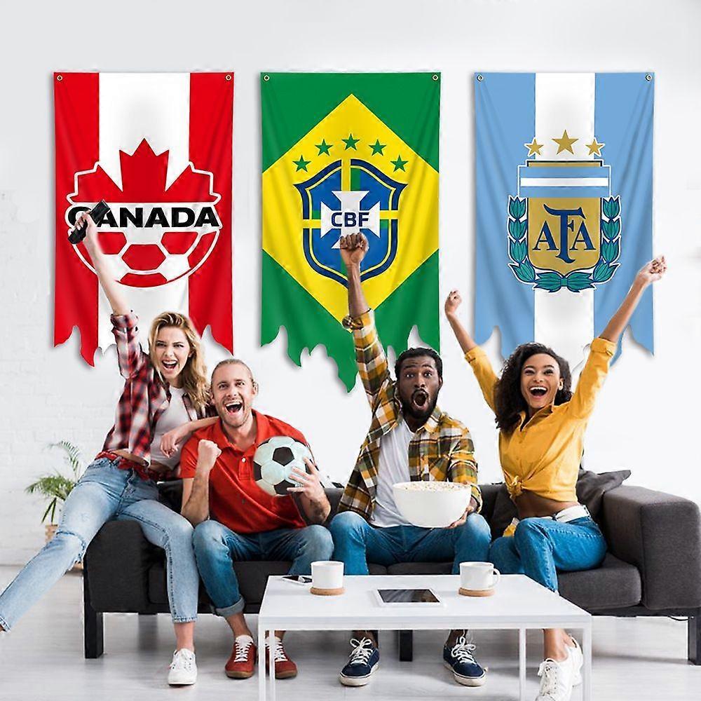 Swedish national team World Cup merchandise flags; 2026 World Cup qualifying teams; wall hanging tapestry; 70x130cm A1