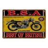 Ретро Металлическая Табличка Мотоциклы BSA Norton Indian Жестяные Таблички Винтажный Металлический Постер Декор Гаража Клуб Паб Бар Настенное Украшение YJ175