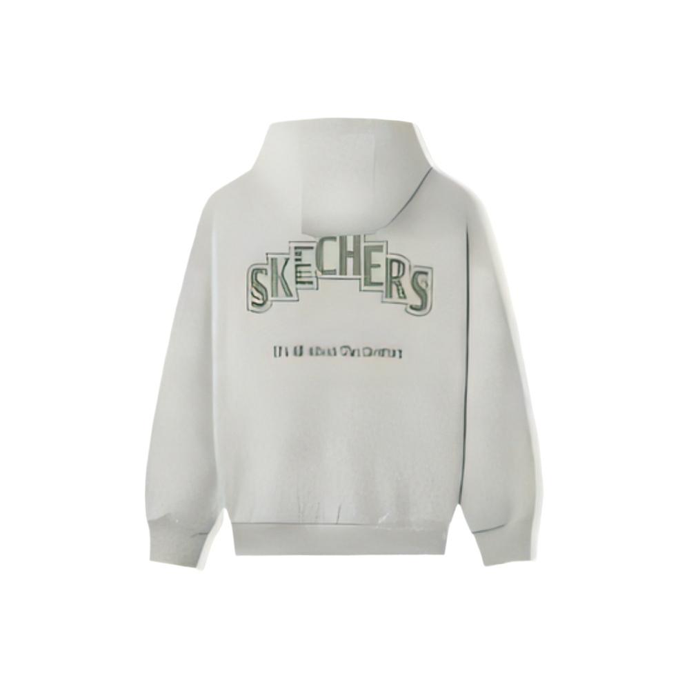 Skechers Теплый модный свитшот с капюшоном, подчеркивающий индивидуальность, унисекс, топ L325U087-0248