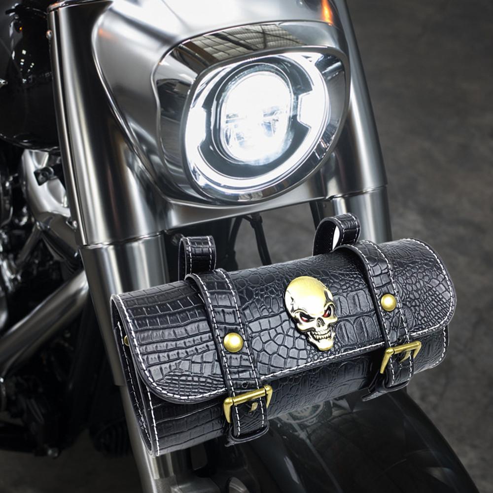 Для Harley Sportster XL883 XL1200 Универсальная модель мотоциклетной седельной сумки Боковая Кожа PU Багажная седельная сумка Сумка для хранения инструментов