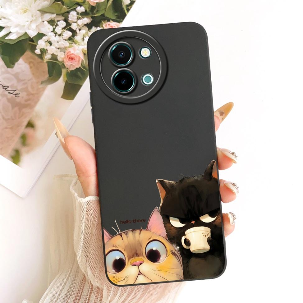 Чехол для Vivo Y38 5G Чехол Модный Мультяшный Милый Забавный Расписной Силиконовый Чехол для Телефона Vivo Y 38 5G