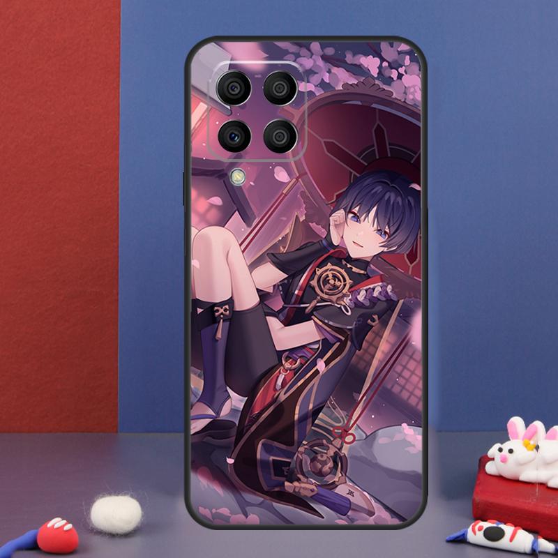 Чехол Scaramouche Genshin Impact для Samsung Galaxy M16 M06 M36 M56 M15 M11 M31 M21 M53 M13 M32 M52 M35 M55 M14 M34 M54