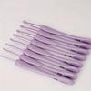 8Pcs/set Purple Crochet Hooks Set Craft Crochet Weaving Knitting Needles Hooks for Sewing Crafts Stitching 2.5-6.0mm