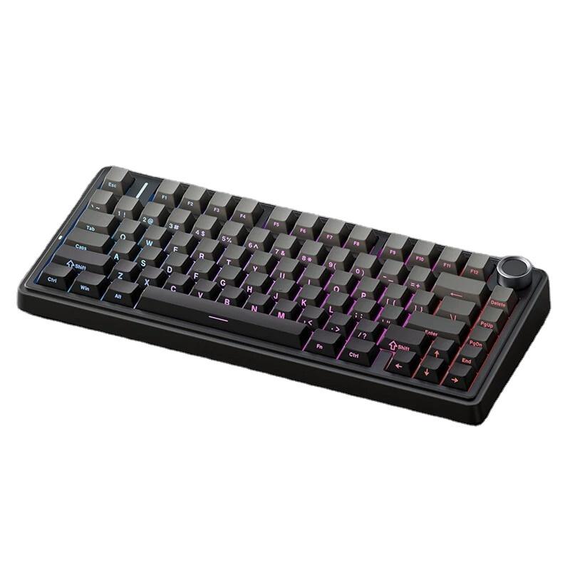 AULA F75 Customized USB 2.4GHz Wireless Three-Mode Mechanical Keyboard PBT Hot Plug Full Key Projection Customizable Gasket New