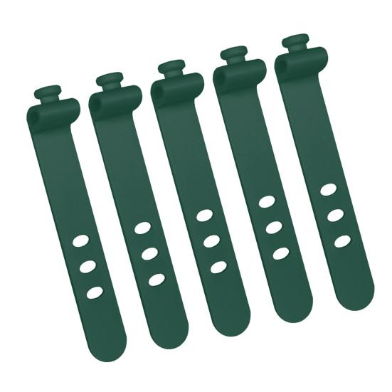 5 шт. Органайзер для кабелей, стяжки для наушников, гибкий провод, силикон, многоразовые, для кабельного ТВ, USB, компьютера