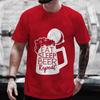 Men's T-shirts Eat Sleep Beer Repeat Funny Graphic Y2k Clothes Beer DAY Drinking Party Tops Plus Size Streetwear Short Sleeve