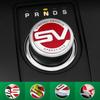 1 шт. Металлическая ручка переключения передач SVR для автомобиля XJ XE XF F-Pace XJL F-type Наклейка с эмблемой SVO SVR
