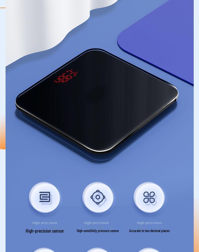 Rechargeable High-Precision Household Electronic Weight Scale, Durable and Compact with Free Shipping
