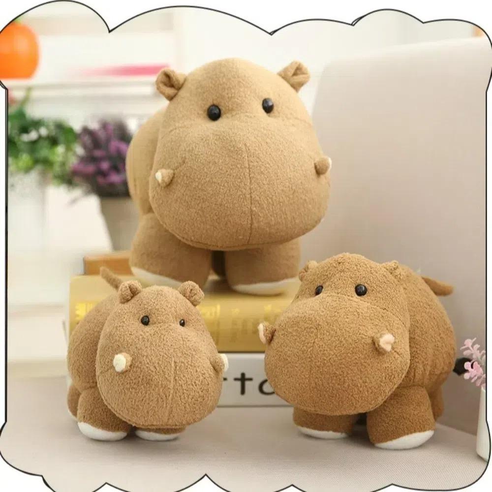 Baby Hippo Stuffed Animals Toy Cartoon Elephant Cushion Pillow New Plush Doll Christmas Gift