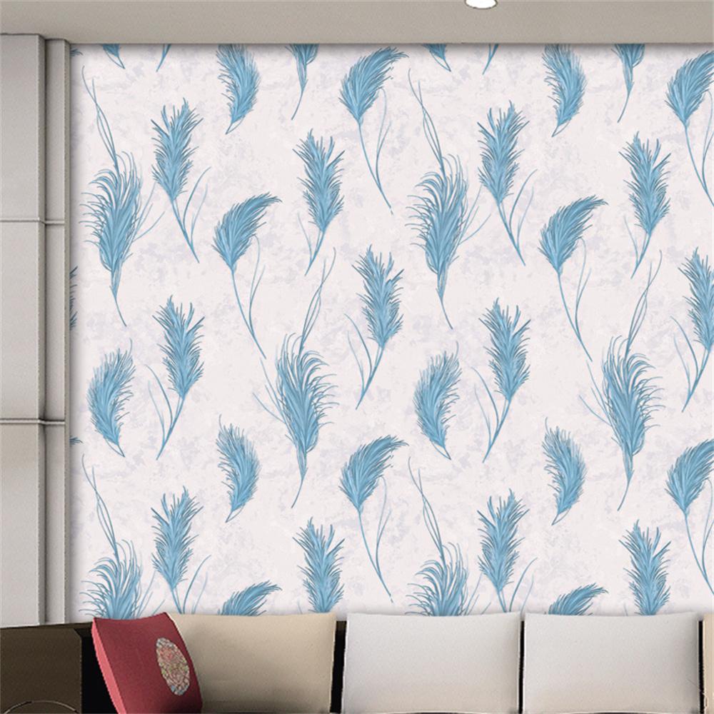 Papel De Parede Modern Minimalist Black Gold Feather Wallpaper 3D Living Room Abstract Wall Paper Mural