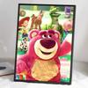 5D DIY Diamond Art Painting Kits for Adults, Toy Story Strawberry Bear Full Round Crystal Diamond Kits for Beginner for Home Wall Decorate