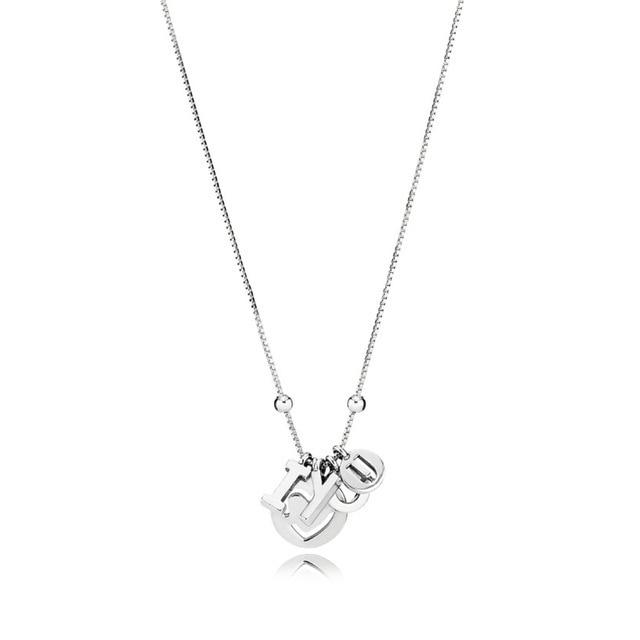 925 Sterling Silver Pan Model Hearts of Winter Forever Vintage Allure Fairytale Tiara Glamour Necklace for Women