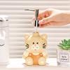 Soap dispenser creative cute ceramic hand sanitizer dispenser bottle for household bathroom and toilet press bottle