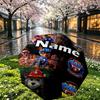 Custom Name Personalized Anime Print Umbrella, Auto Open Close, 8‑Rib Sturdy Frame, Commute Camping Hiking Use, Birthday Gift