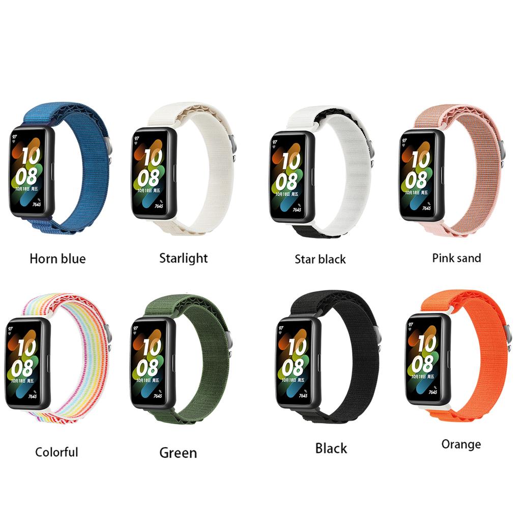 Alpine Nylon Loop Strap For Huawei Band 7 Sport Smartwatch Adjustable Replacement Wristband Bracelet for Huawei Watch Band 7