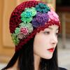 Breathable Hollow Baotou Cap Hand-Knitted Painter Hat Artistic Crochet Beanie Cap  Spring