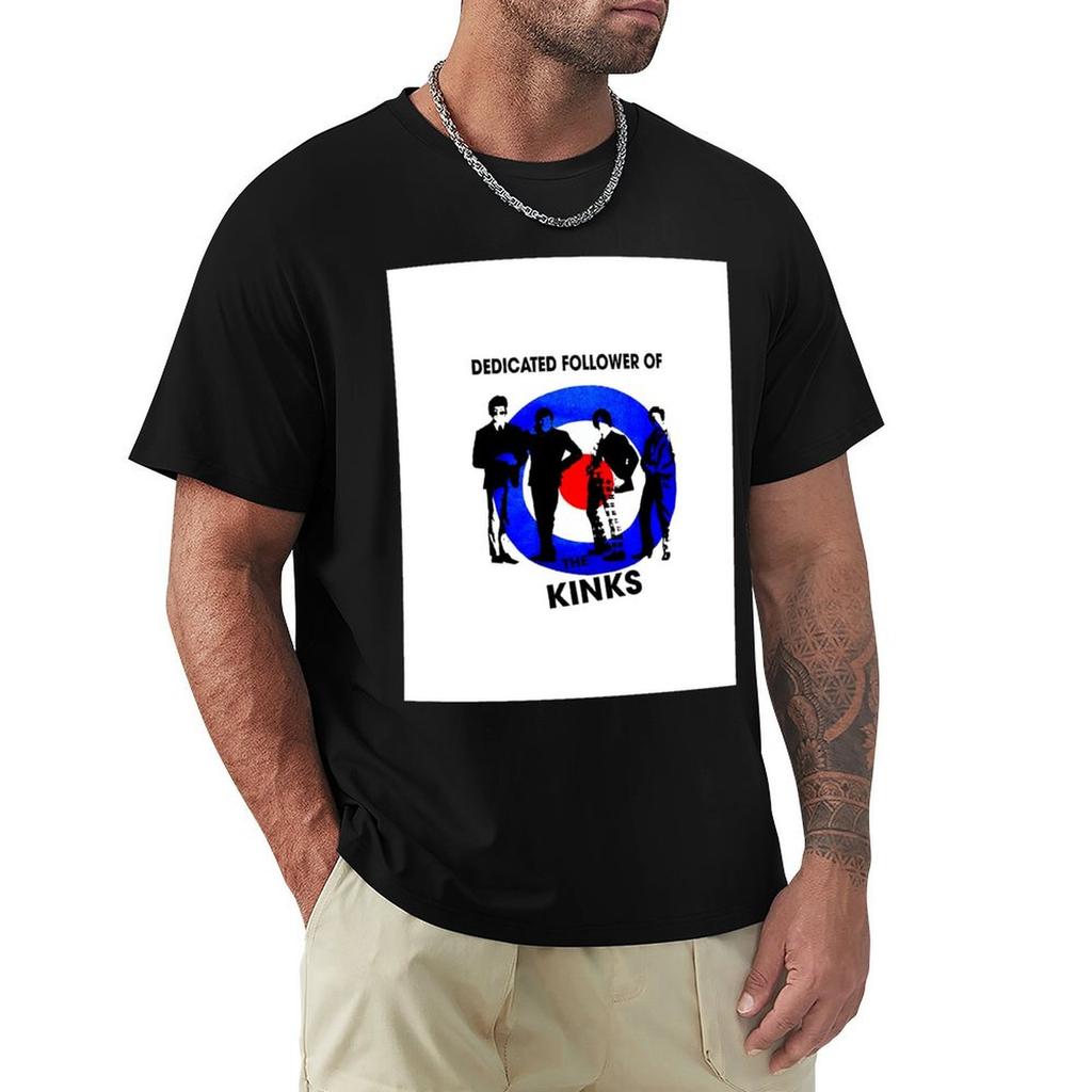 Dedicated Follower Of The Kinks Band Tshirt Quick Dry Sports Short Sleeve Tee