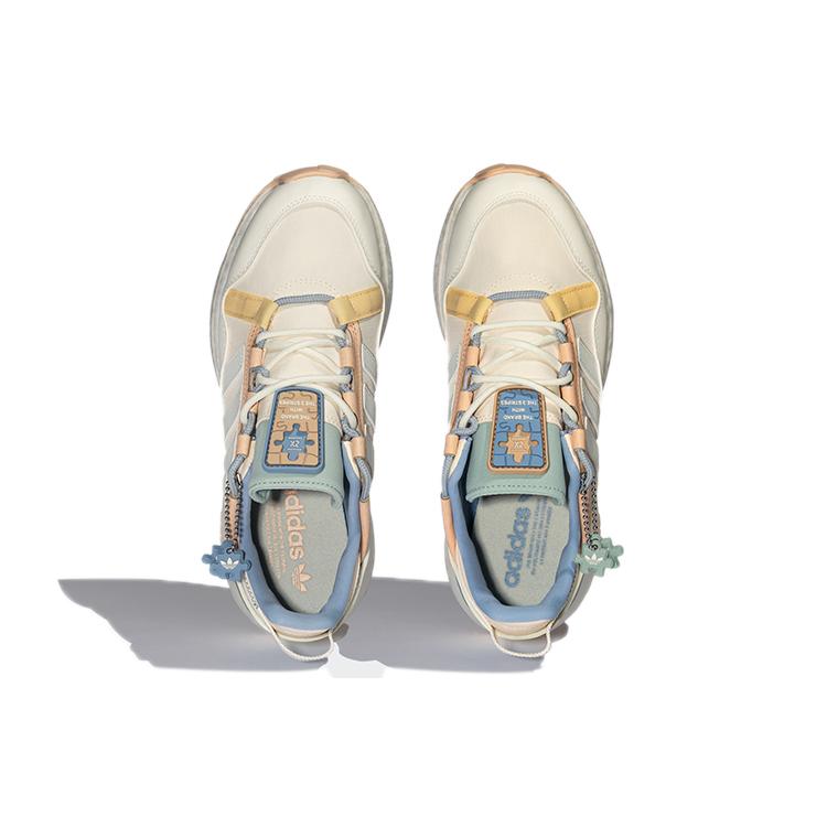 Adidas Оригинальные Унисекс Zx 2K Boost Pure Низкие Беговые Кроссовки Бежевый/Желтый GZ3416