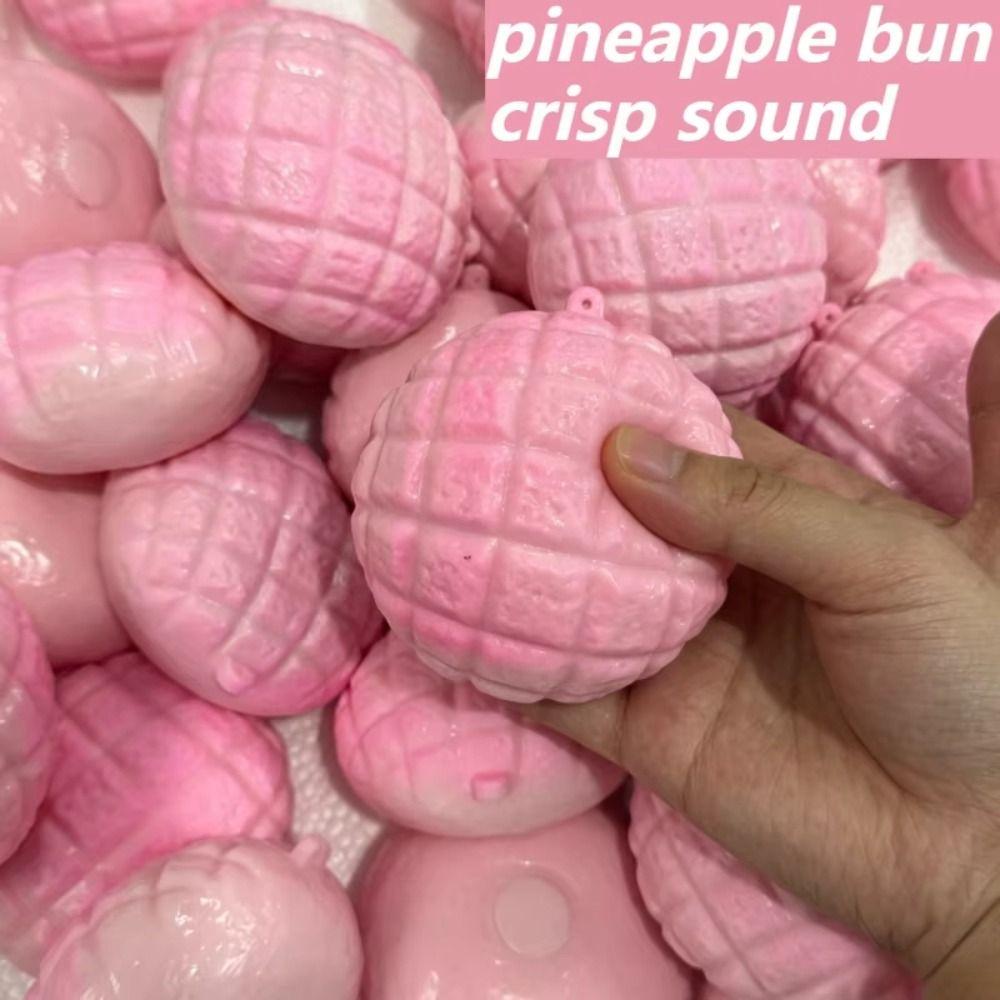 Non-Bounce Pineapple Bun Squishy Moldable Sensory Fidget Ball Noodle Squeeze Toys Xmas Gift