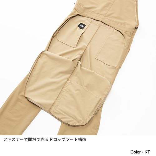 North Maternity Prenatal and Adjustable Kelp Tan [The Face] Women's Overalls, Lightweight, Stretch, Postnatal, Size, L-XL