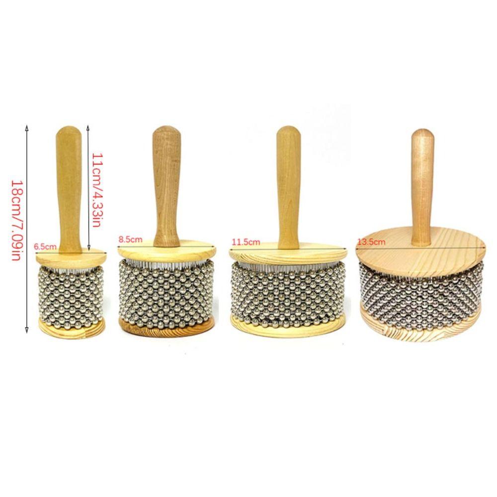 Легкий в игре ручной шейкер 6,5/8,5/11,5/13,5 см Перкуссионный инструмент Высококачественная кабаса