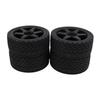 4pcs 1 7 1 8 RC Rally Car Tires Wheel Rims Sturdy Plastic Fashionable 17mm RC Rally Racing Tyres Replacement for ARRMA