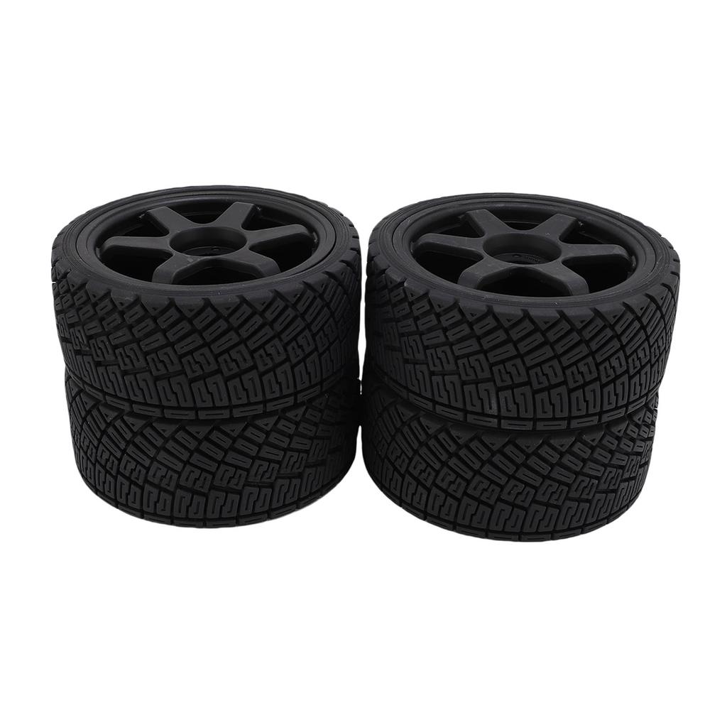 4pcs 1 7 1 8 RC Rally Car Tires Wheel Rims Sturdy Plastic Fashionable 17mm RC Rally Racing Tyres Replacement for ARRMA