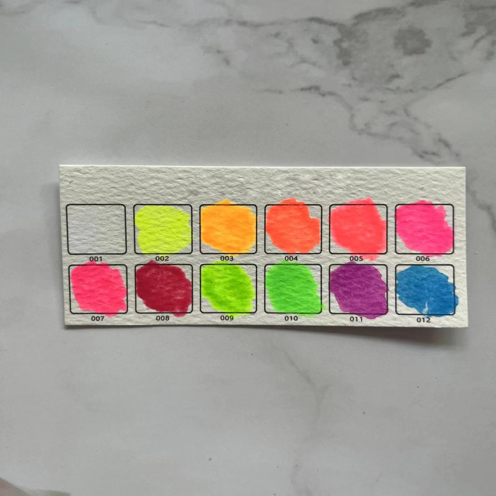 12 цветов, набор твердых акварельных красок, яркий неоновый цвет, художественный набор для рисования на тканевой бумаге, поделки своими руками, нейл-арт