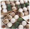 44 3-6cm Christmas flannel balls Christmas tree decorative pendants