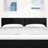 Headboard Black 144 cm Fabric