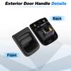UXCELL Front Left Side Exterior Door Handle No.7700352488/4500488 Outside Car Door Handle for Renault Master II 1998-2010 1 Pcs
