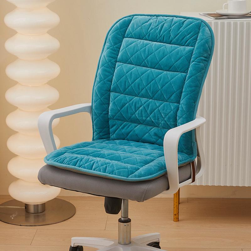 Heated Thickened Plush Seat Cushion & Backrest - Comfort & Warmth for Long Winter Sitting