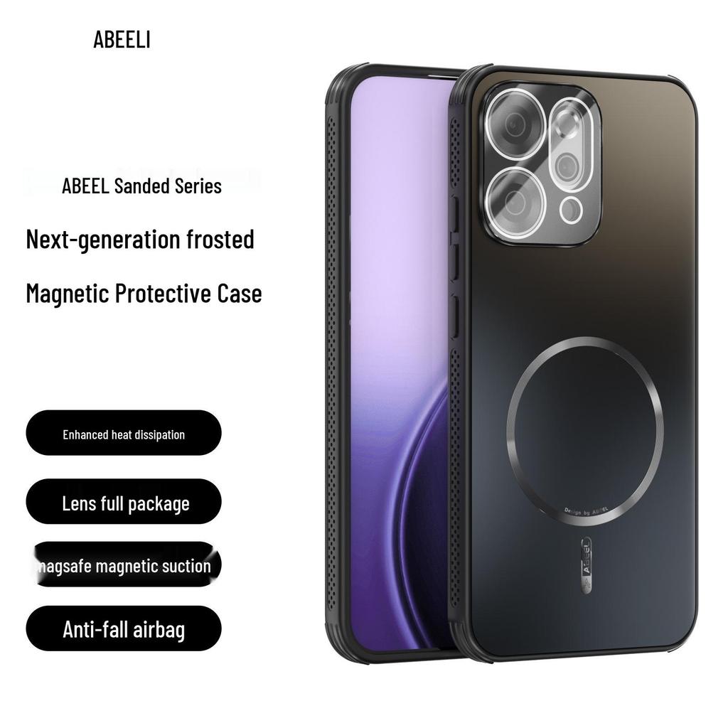 Противоударный магнитный матовый чехол с полным покрытием для OPPO Reno 14/13 Pro