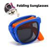 New Style Ultralight Folding Sunglasses Outdoor Ultraviolet Shades Sun Glasses for Boy Girl Children Portable Sunshades Eyewear