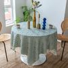 Dining Table Fabric Art Literary French Style Hollow Lace Coffee Table Cover Thick Square Small Round Table Cloth