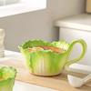 Ceramic Noodle Bowl Creative Cabbage Shape Serving Bowl Cartoon Vegetable Tableware for Noodles Soup Salads