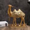 Elegant Golden Camel Statue Classic Feng Shui Ornaments Standing Camels Sculpture  Desktop