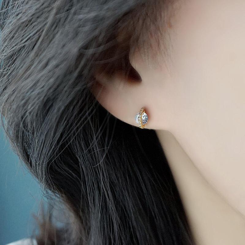 Серьги с одним бриллиантом и планетой, набор бриллиантовых серег, женский темперамент, личность, изысканные серьги