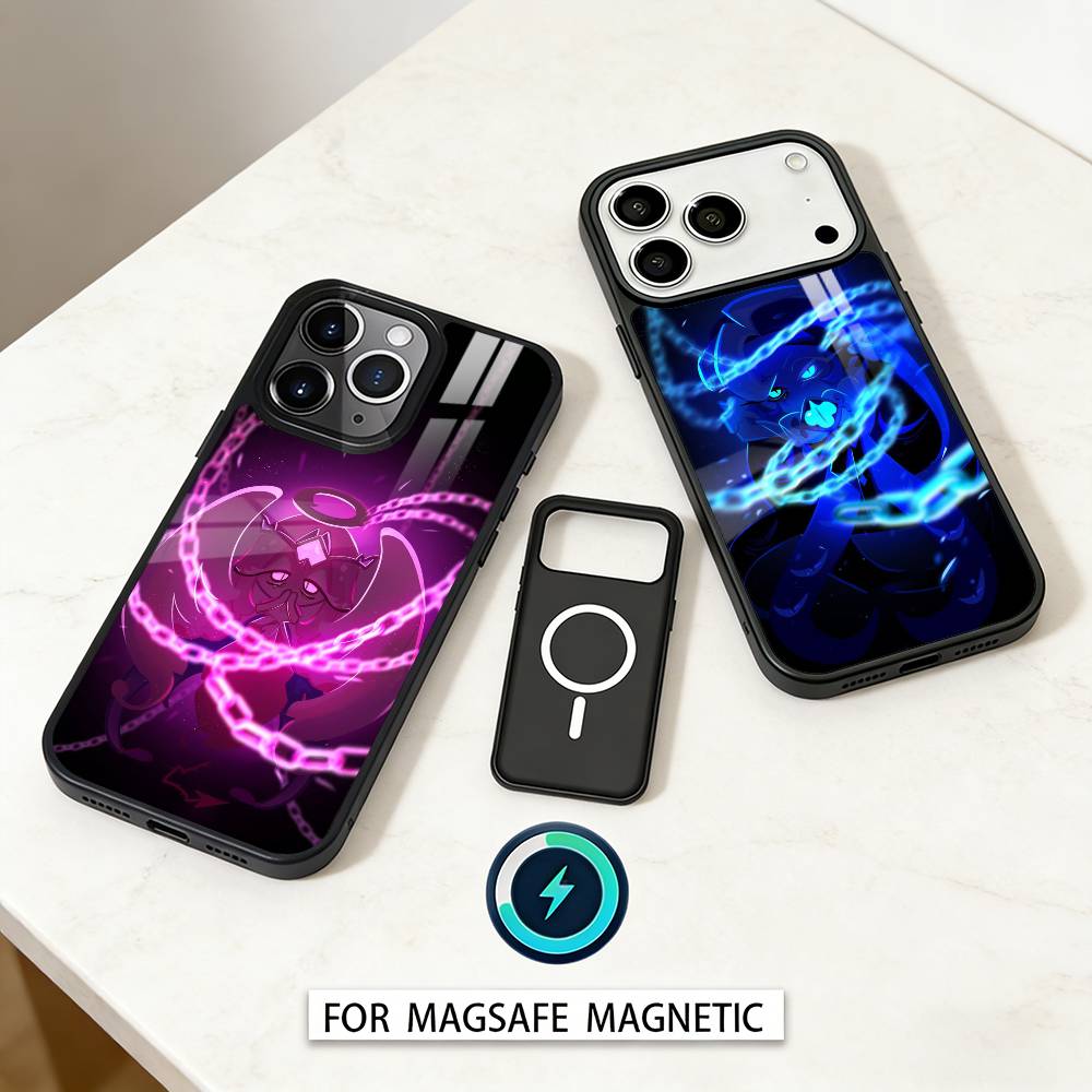 S-Shadow M-Milk C-Cookie R-Run Phone Case For iPhone17,16,15,14,13,12,Pro,Max,Magnetic For Magsafe Wireless Charging