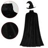 Halloween Starry Witch Cape Korean velvet silver embroidery cos Medieval gothic wizard cloak