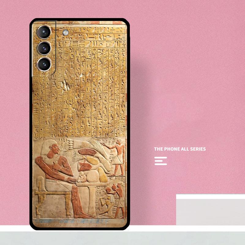Чехол для телефона с египетскими иероглифами для Samsung Galaxy S25 S26 Ultra S20 S21 S22 S23 S24 Plus S10 S25 FE Чехол Coque